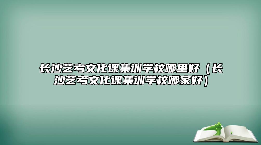 長沙藝考文化課集訓(xùn)學(xué)校哪里好（長沙藝考文化課集訓(xùn)學(xué)校哪家好）