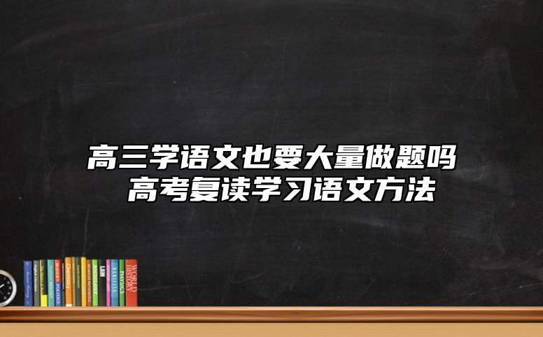 高三學(xué)語(yǔ)文也要大量做題嗎 高考復(fù)讀學(xué)習(xí)語(yǔ)文方法