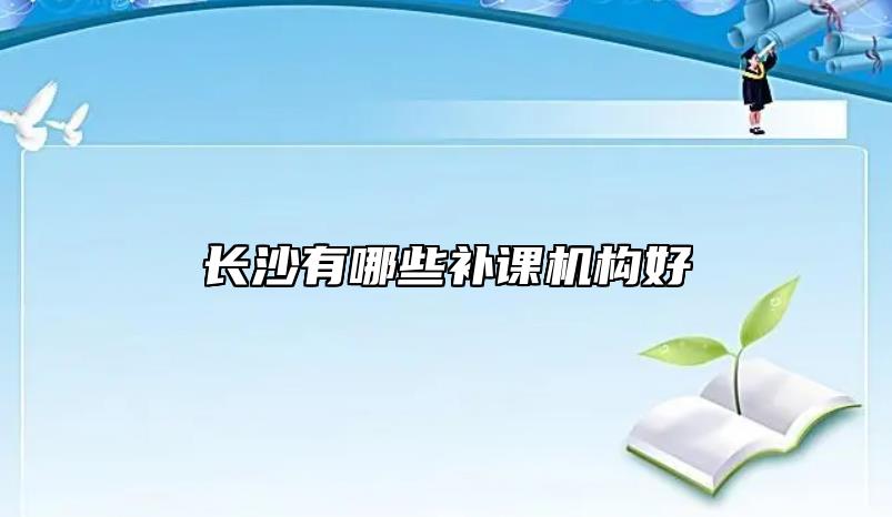 長沙有哪些補課機構(gòu)好