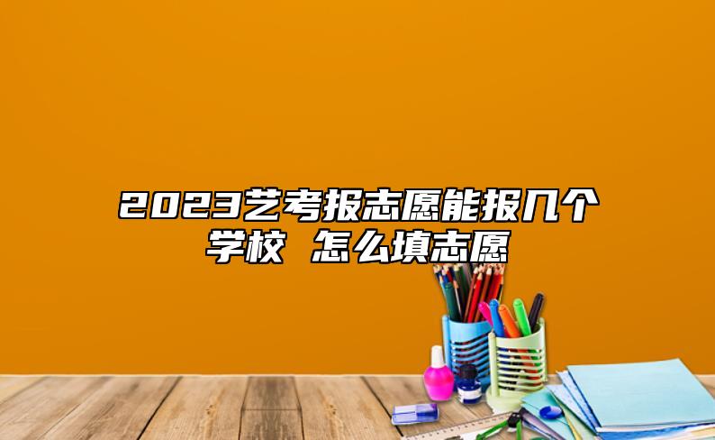 2023藝考報志愿能報幾個學校 怎么填志愿