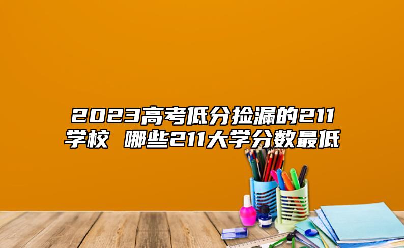 2023高考低分撿漏的211學(xué)校 哪些211大學(xué)分?jǐn)?shù)最低