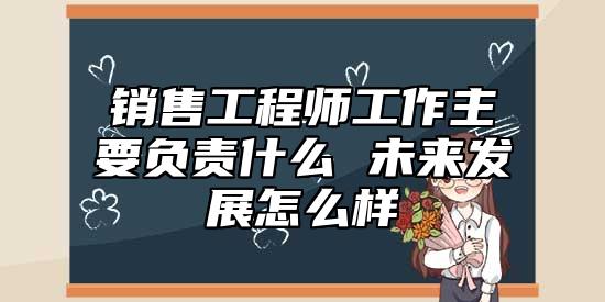 銷售工程師工作主要負(fù)責(zé)什么 未來發(fā)展怎么樣