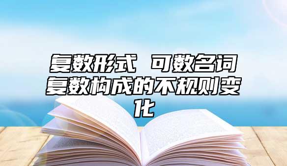 復數(shù)形式 可數(shù)名詞復數(shù)構(gòu)成的不規(guī)則變化