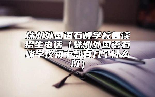 株洲外國語石峰學校復讀招生電話(株洲外國語石峰學校初中部有幾個什么班)