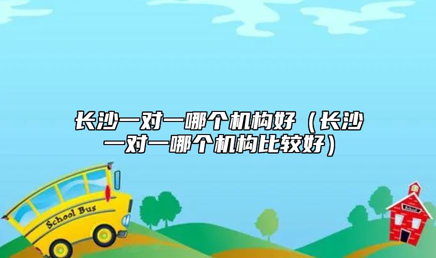 長沙一對一哪個機構(gòu)好(長沙一對一哪個機構(gòu)比較好)