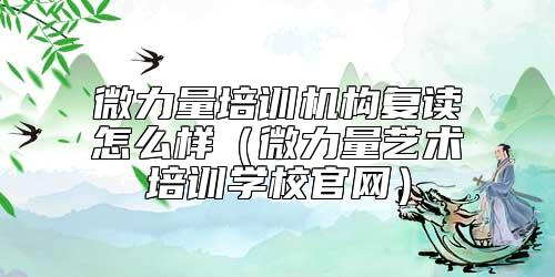 微力量培訓(xùn)機(jī)構(gòu)復(fù)讀怎么樣（微力量藝術(shù)培訓(xùn)學(xué)校官網(wǎng)）