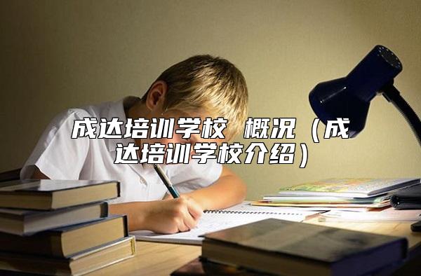 成達(dá)培訓(xùn)學(xué)校 概況(成達(dá)培訓(xùn)學(xué)校介紹)