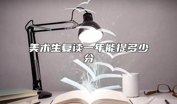 美術(shù)生復(fù)讀一年能提多少分