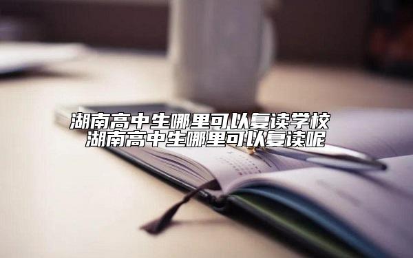 湖南高中生哪里可以復(fù)讀學(xué)校 湖南高中生哪里可以復(fù)讀呢