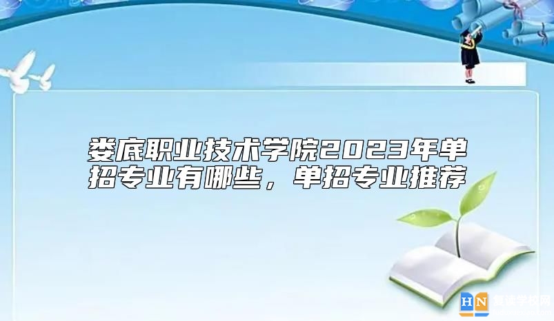 婁底職業(yè)技術(shù)學(xué)院2023年單招專業(yè)有哪些，單招專業(yè)推薦