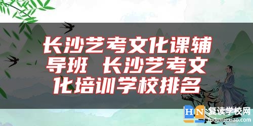 長沙藝考文化課輔導班 長沙藝考文化培訓學校排名