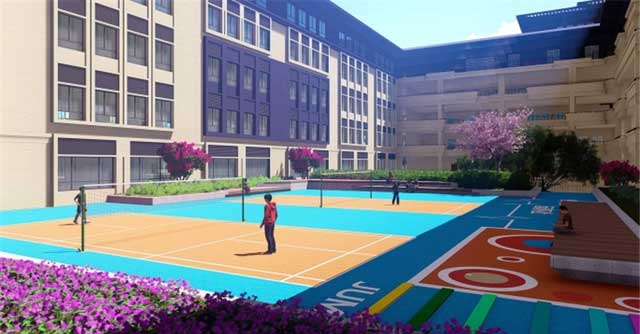 **江縣頤華學(xué)校復(fù)讀部環(huán)境實景