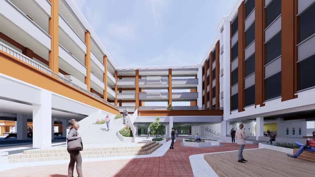 湘潭市博納高級中學環(huán)境實景