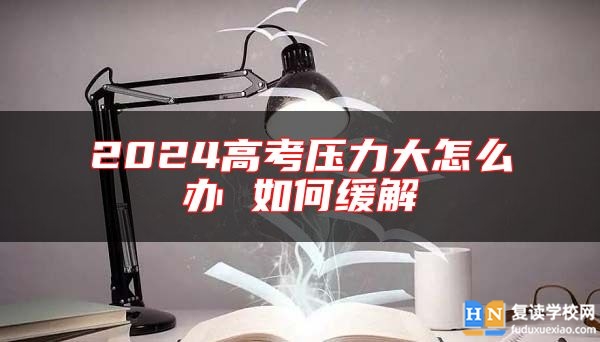 2024高考?jí)毫Υ笤趺崔k 如何緩解