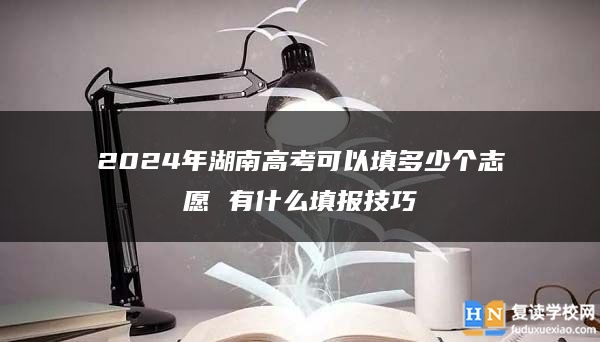 2024年湖南高考可以填多少個志愿 有什么填報技巧