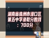 湖南省株洲市淥口區(qū)第五中學(xué)錄取分數(shù)線：700分