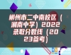 郴州市二中南校區(qū)（湘南中學）2022錄取分數(shù)線（2023參考）